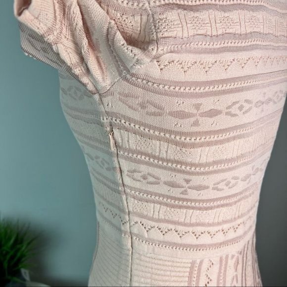 Ronny Kobo dress women size XS pink stretch bodycon Christina Pointelle - Picture 9 of 11